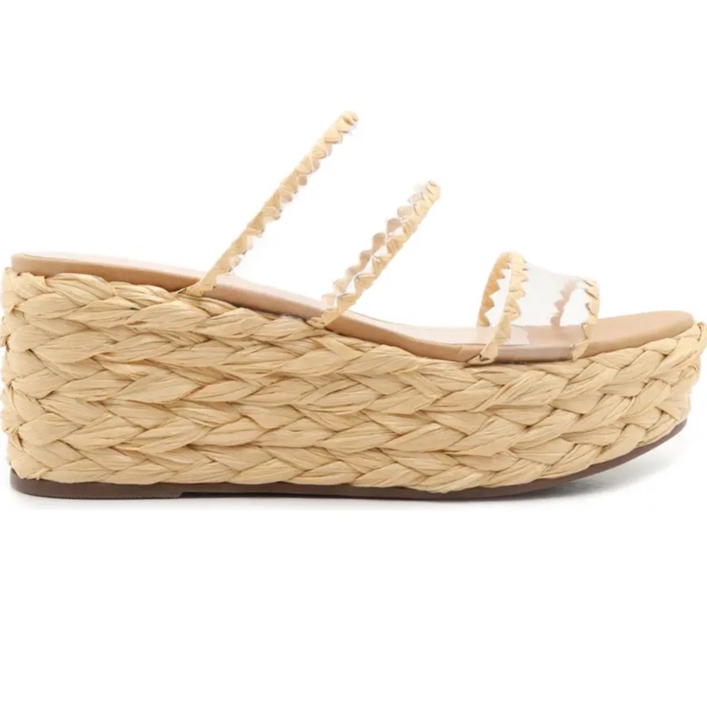 SCHUTZ Royce Platform Slide Sandal size 7.5